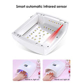 Cordless UV/LED Nail Lamp Rechargeable - 48W (White)-UV/LED LAMP-AZURA- Nail Supply American Gel Polish - Phuong Ni